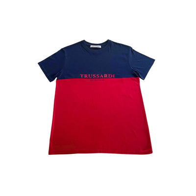 T-shirt rouge en coton pour homme de la collection de maillots de bain Trussardi