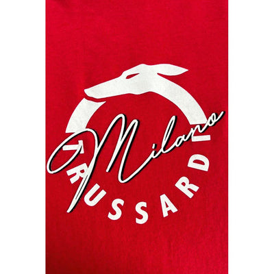 Trussardi strandkleding "Rood katoenen heren T-shirt"