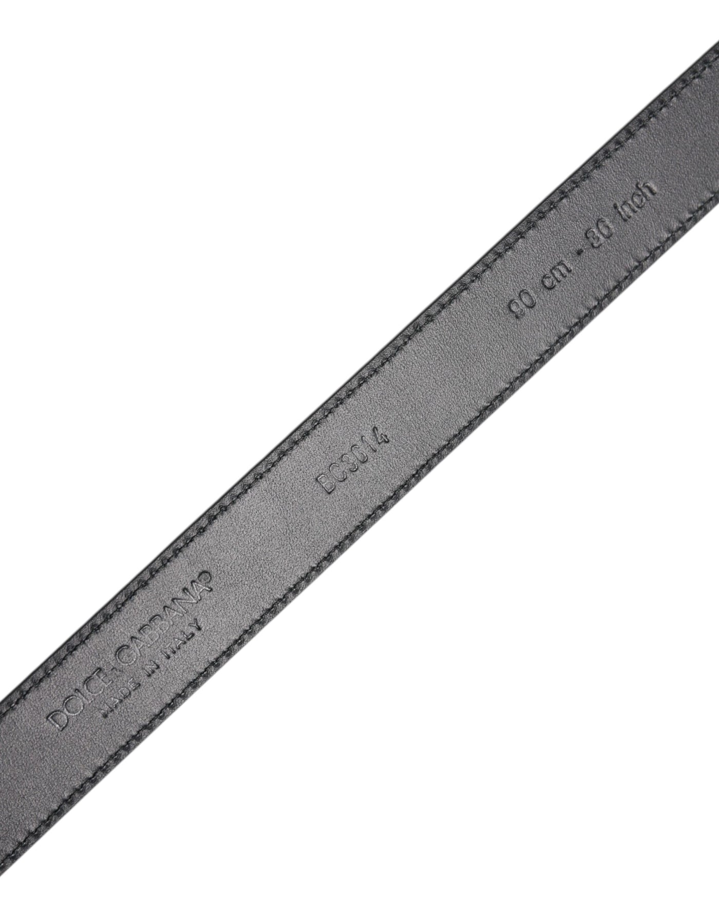 Ceinture classique à boucle métallique en cuir de veau noir Dolce &amp; Gabbana