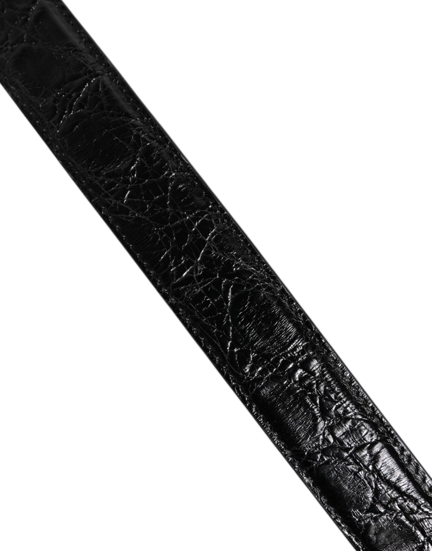 Sac à bandoulière en cuir d'alligator noir Dolce &amp; Gabbana