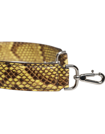 Sac bandoulière en cuir exotique jaune Dolce &amp; Gabbana