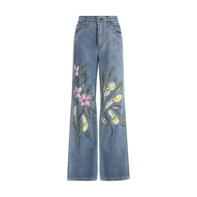 Ella bloemenprint jeans
