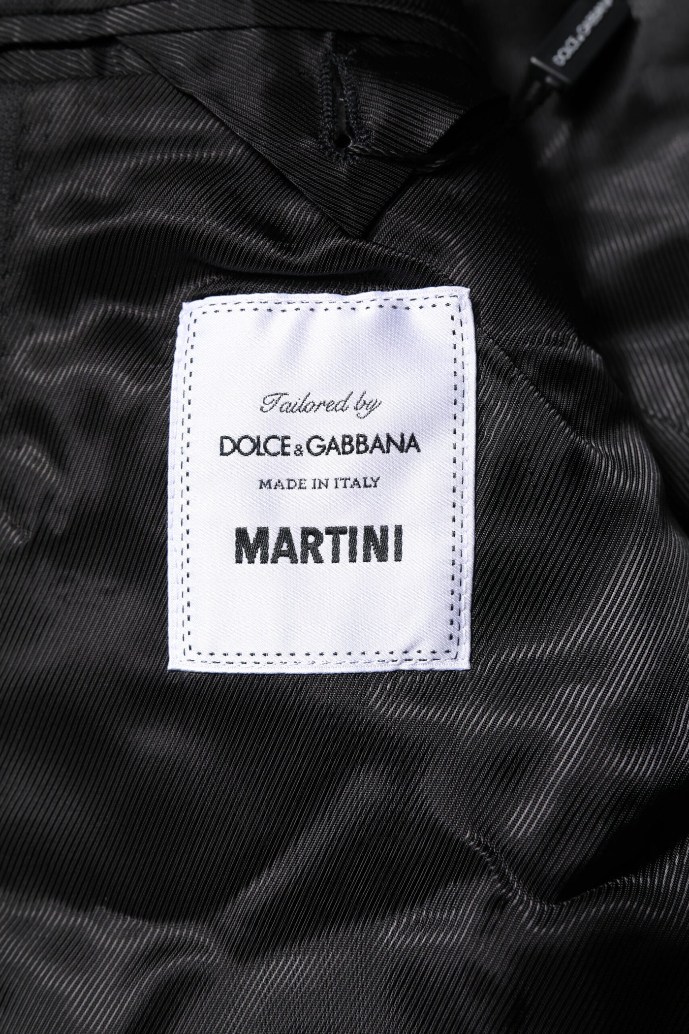 Manteau noir à simple boutonnage pour homme Dolce &amp; Gabbana, blazer MARTINI