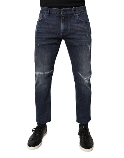 Jean skinny en coton stretch bleu Dolce &amp; Gabbana pour homme