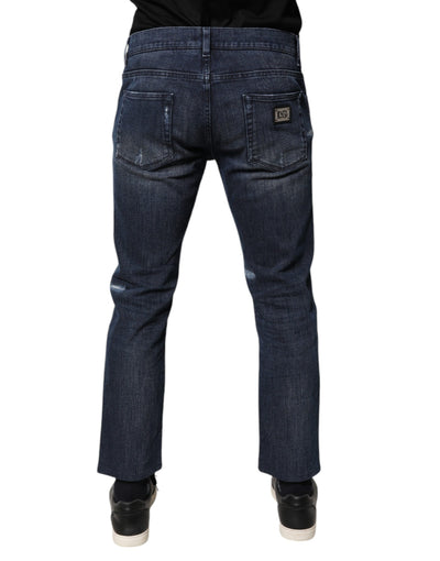 Jean skinny en coton stretch bleu Dolce &amp; Gabbana pour homme