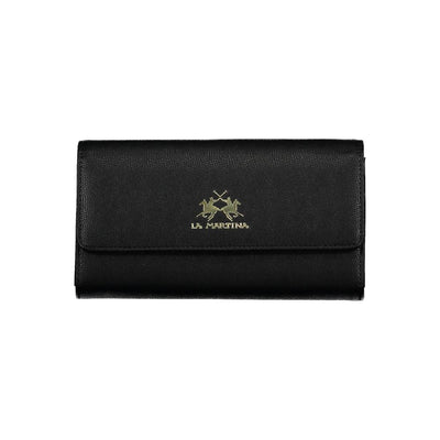 La Martina Zwarte Polyethyleen Dames Portemonnee