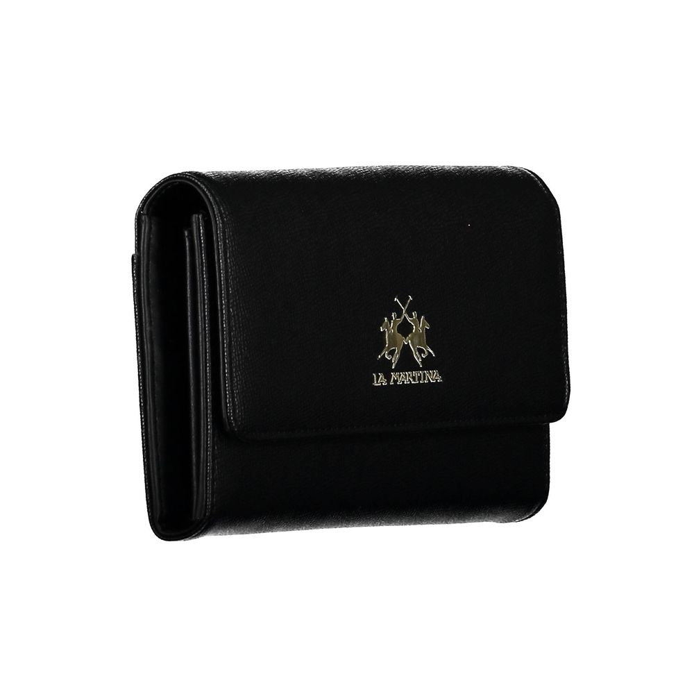 La Martina Zwarte Polyethyleen Dames Portemonnee