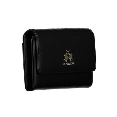 La Martina Zwarte Polyethyleen Dames Portemonnee