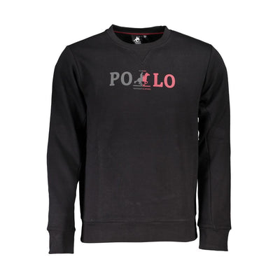 US Grand Polo Chic Crew Neck Fleece Sweatshirt in Zwart