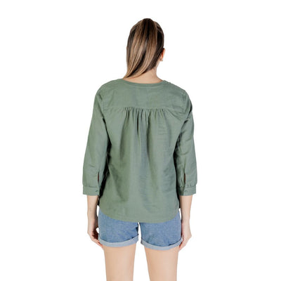 Street One Green Linen Blouse