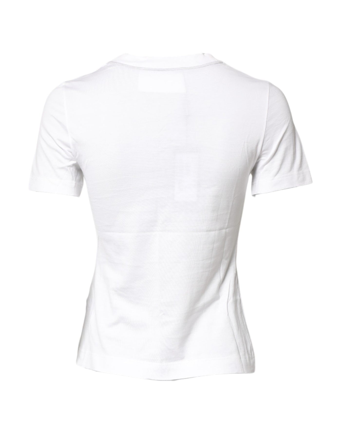 Dolce &amp; Gabbana Wit Katoenen T-shirt met Grafische Print en Ronde Hals