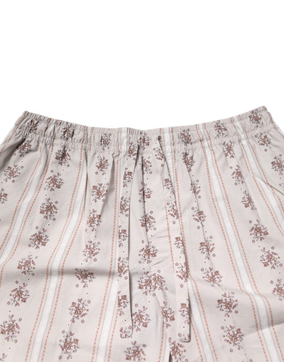 Dolce &amp; Gabbana beige katoenen pyjamaset met bloemenprint voor heren