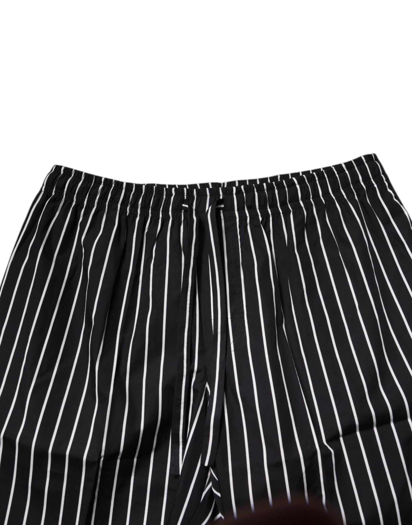 Dolce &amp; Gabbana Zwart Wit Gestreepte Katoenen Heren Pyjamaset Nachtkleding