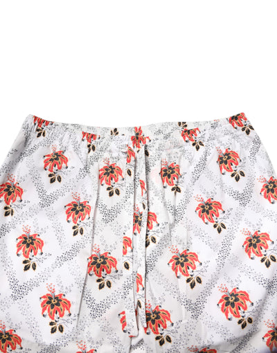 Ensemble pyjama en coton à imprimé floral multicolore Dolce &amp; Gabbana