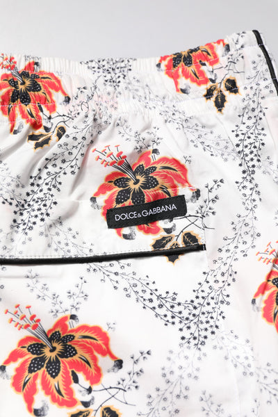Ensemble pyjama en coton à imprimé floral multicolore Dolce &amp; Gabbana