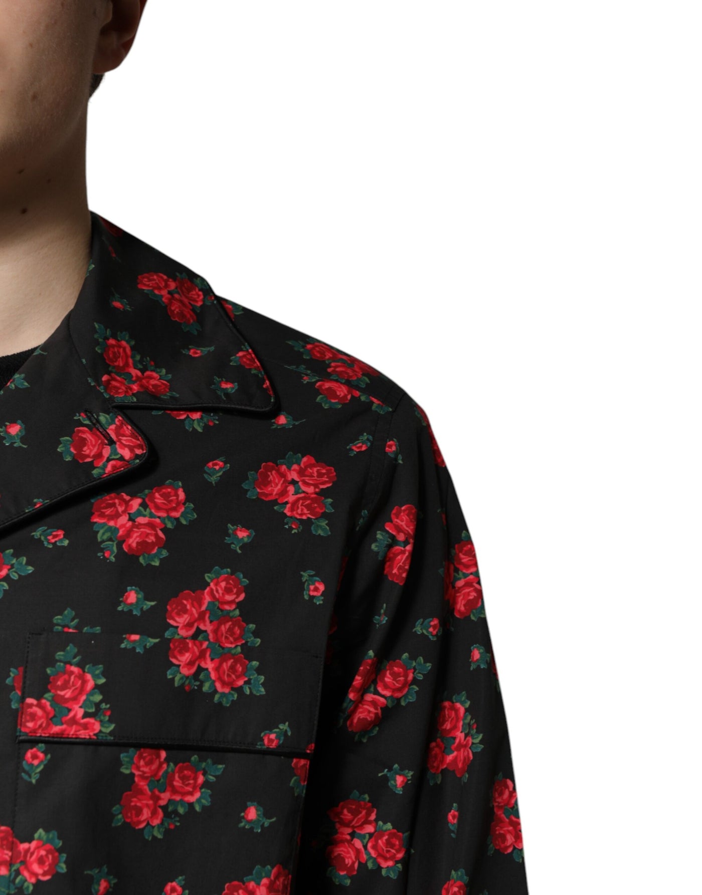 Dolce &amp; Gabbana Zwarte Katoenen Pyjamaset met Bloemenprint voor Heren