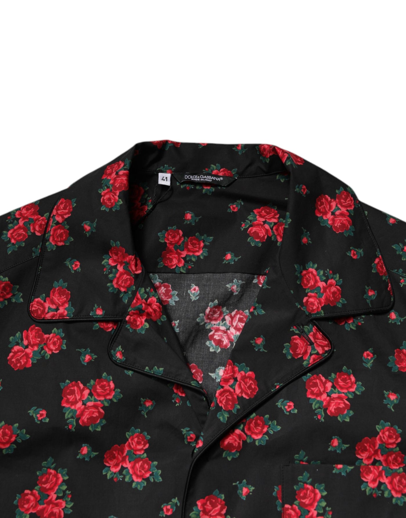 Dolce &amp; Gabbana Zwarte Katoenen Pyjamaset met Bloemenprint voor Heren