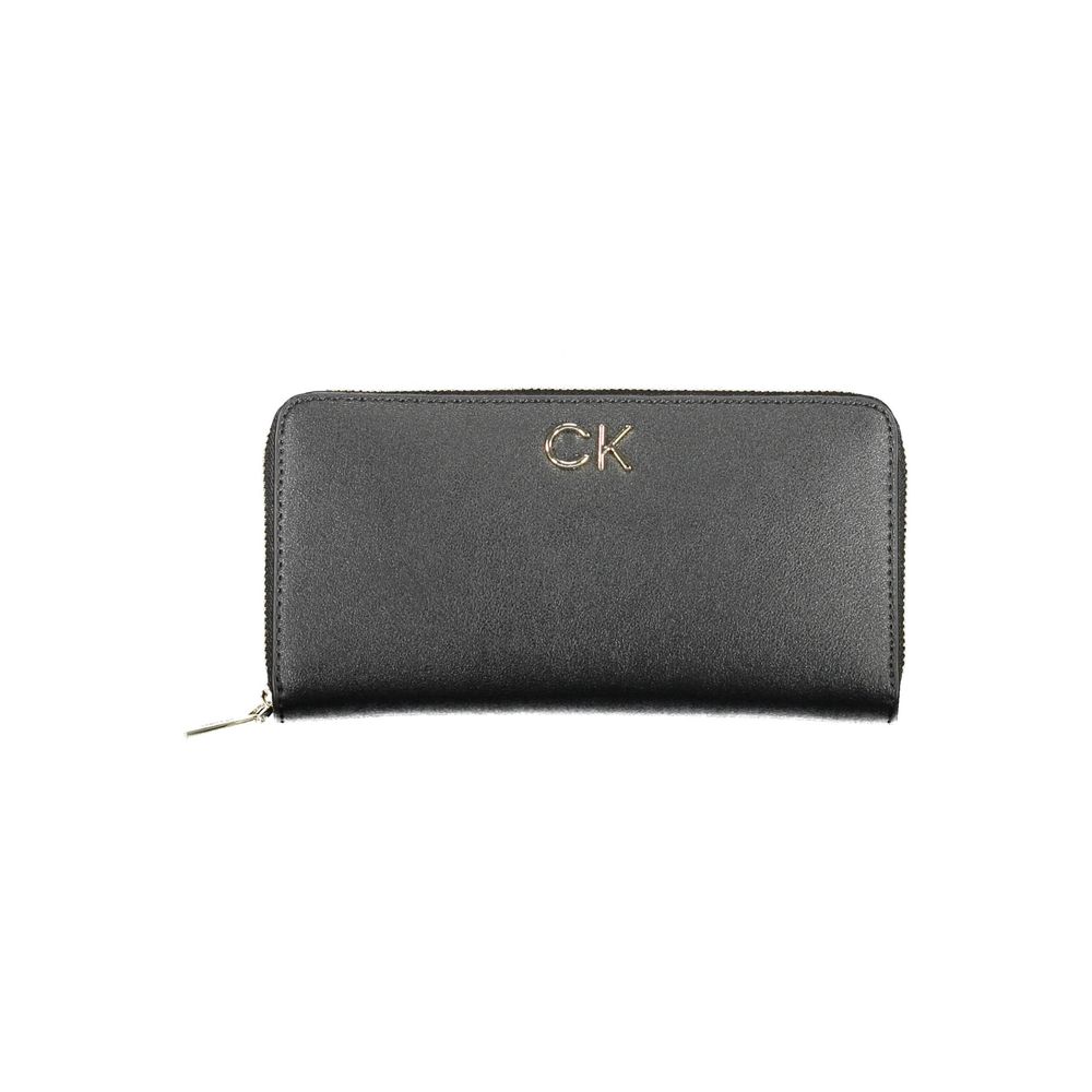 Calvin Klein Zwarte Polyethyleen Dames Portemonnee