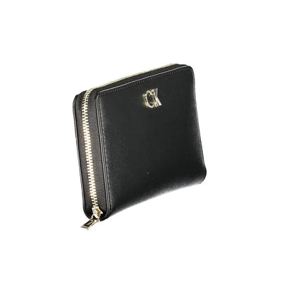Calvin Klein Zwarte Polyethyleen Dames Portemonnee