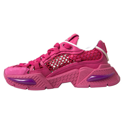 Dolce &amp; Gabbana roze Airmaster mesh panelen lage sneakers