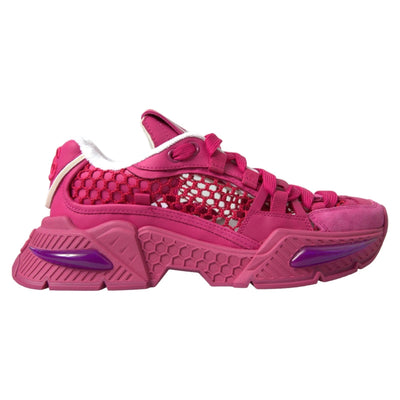 Dolce &amp; Gabbana roze Airmaster mesh panelen lage sneakers