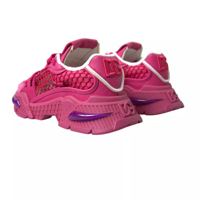 Dolce &amp; Gabbana roze Airmaster mesh panelen lage sneakers