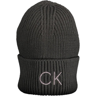 Bonnet Calvin Klein en coton noir pour femme
