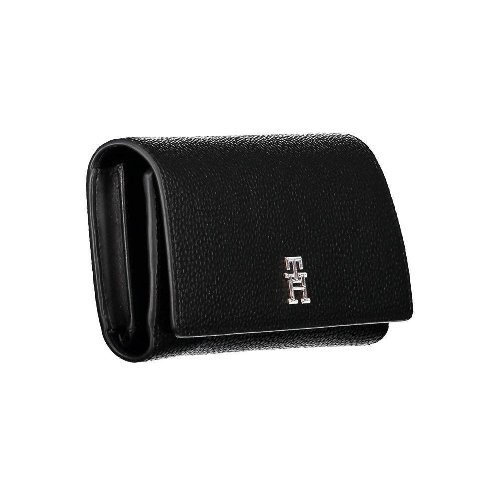 Tommy Hilfiger Zwarte Polyethyleen Dames Portemonnee