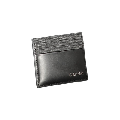Calvin Klein Zwarte Leren Portemonnee