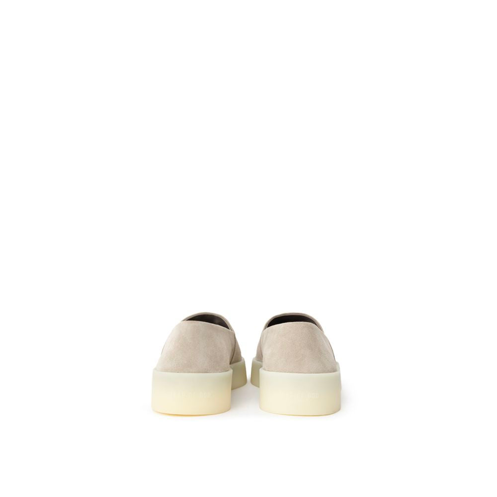 Mocassins à enfiler en cuir gris Fear Of God