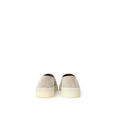 Mocassins à enfiler en cuir gris Fear Of God