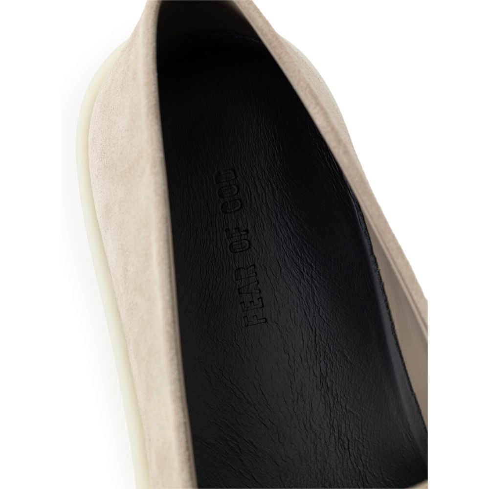 Mocassins à enfiler en cuir gris Fear Of God