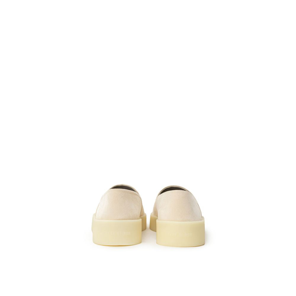 Mocassins à enfiler en cuir beige Fear Of God
