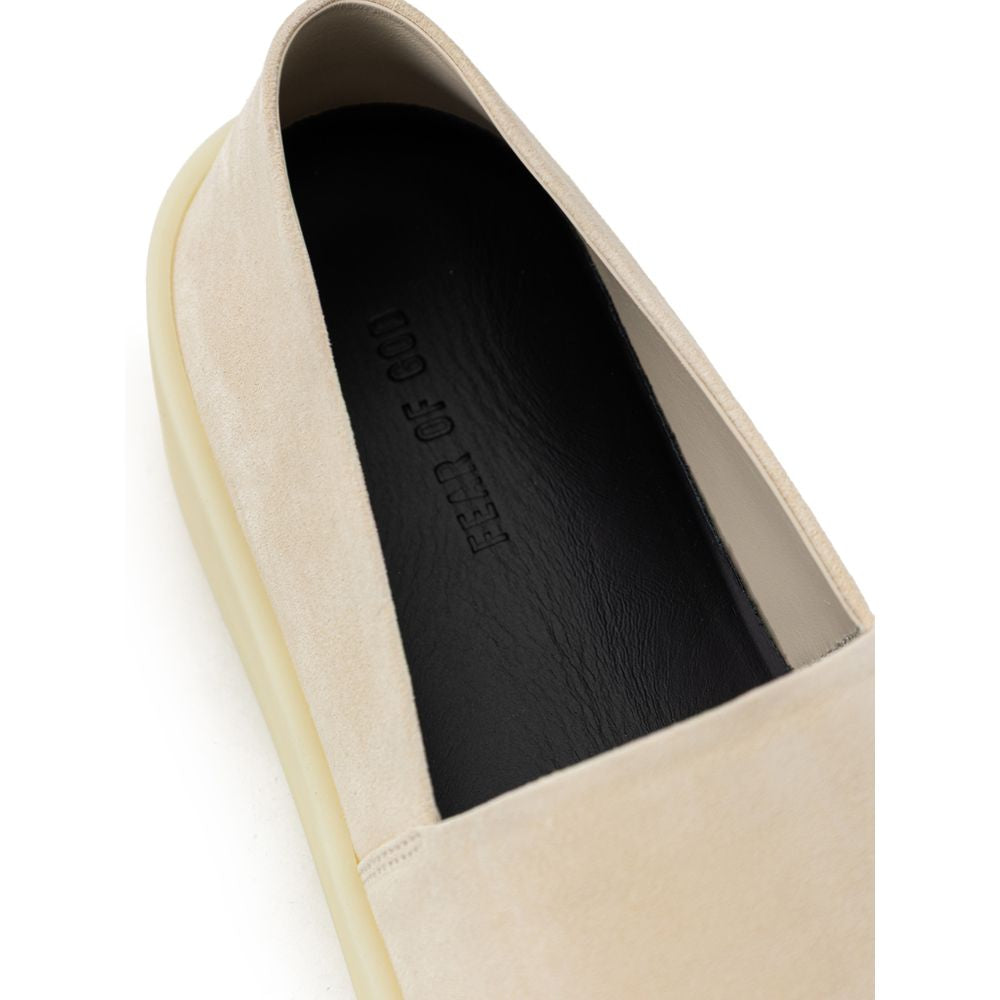 Mocassins à enfiler en cuir beige Fear Of God