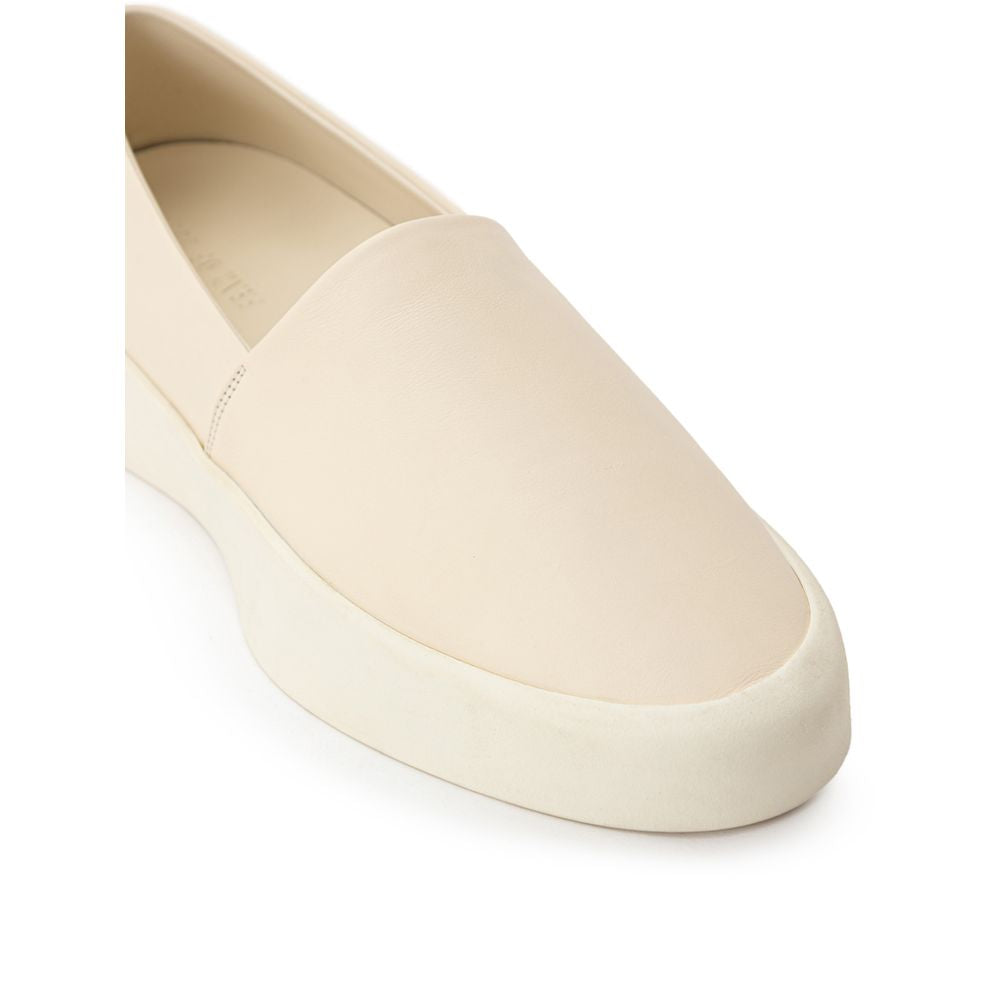Mocassins à enfiler en cuir beige Fear Of God