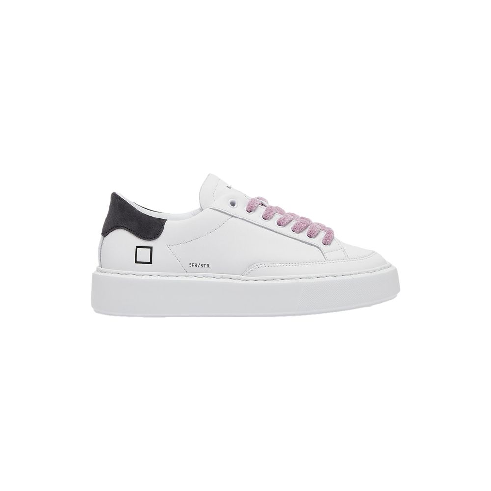 DATE beige leren sneaker