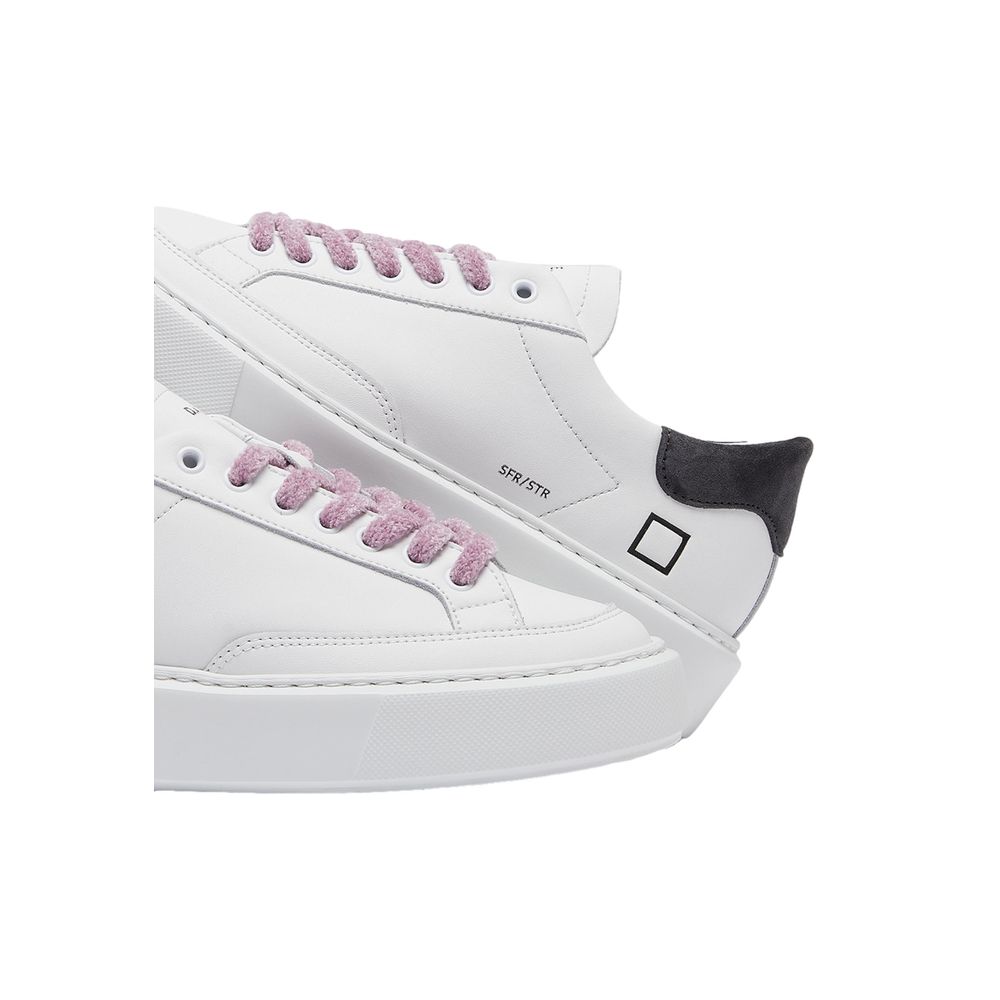 DATE beige leren sneaker