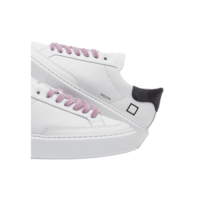 DATE beige leren sneaker
