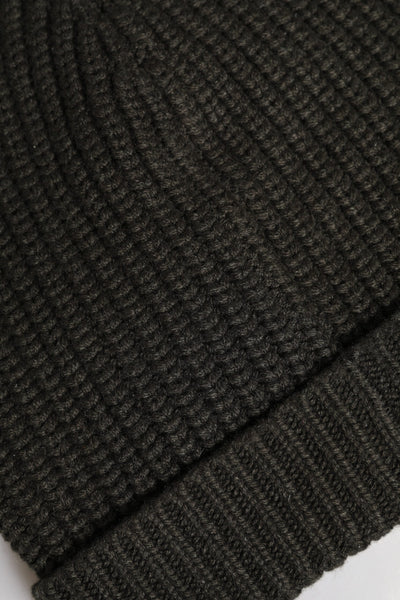 Dolce & Gabbana Dark Gray Cashmere Knit Winter Beanie Hat