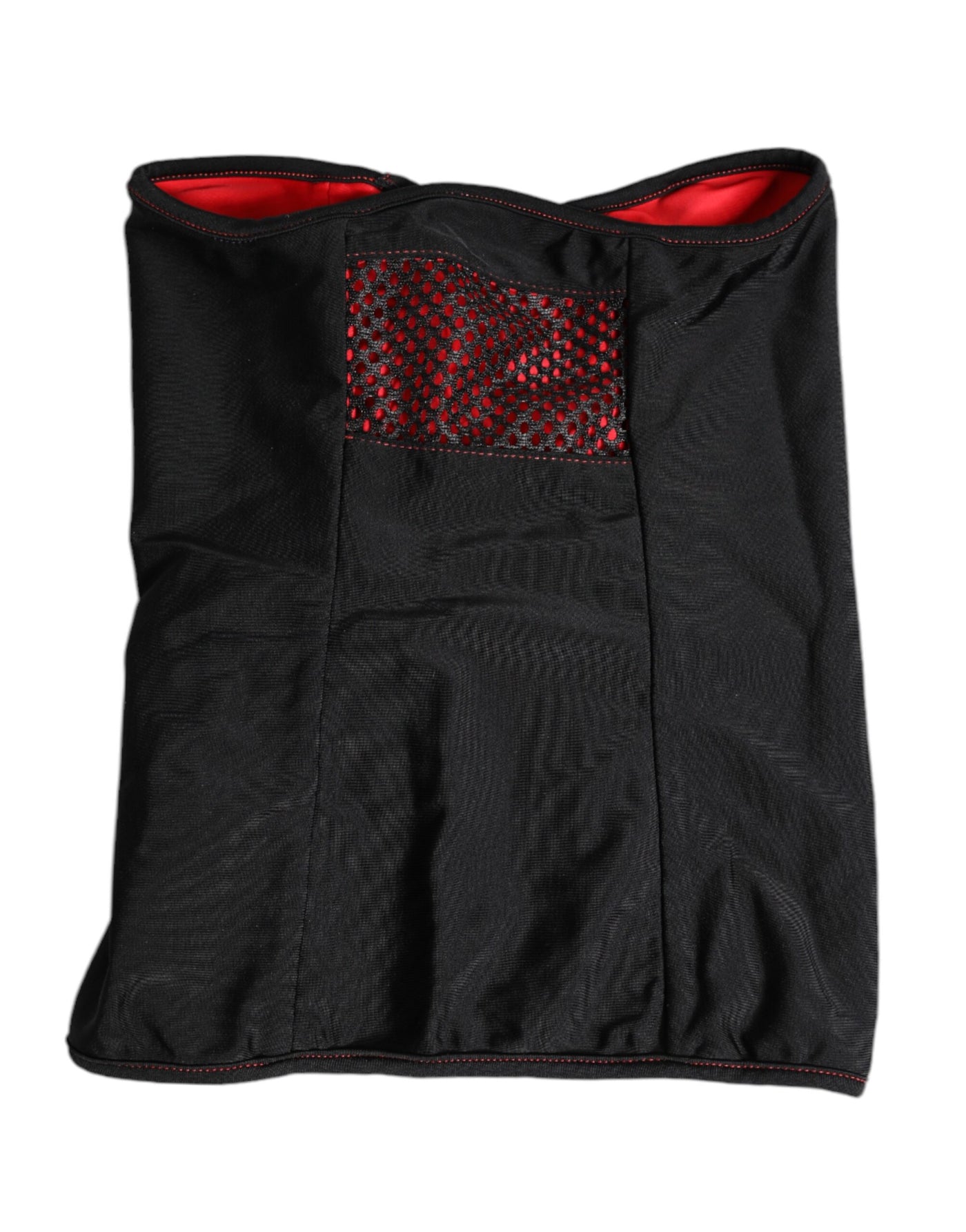 Dolce &amp; Gabbana Zwarte Nylon Gebreide Nekwarmer Balaclava Sjaal