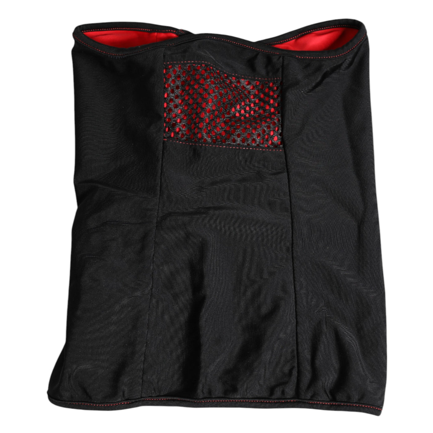 Dolce &amp; Gabbana Zwarte Nylon Gebreide Nekwarmer Balaclava Sjaal