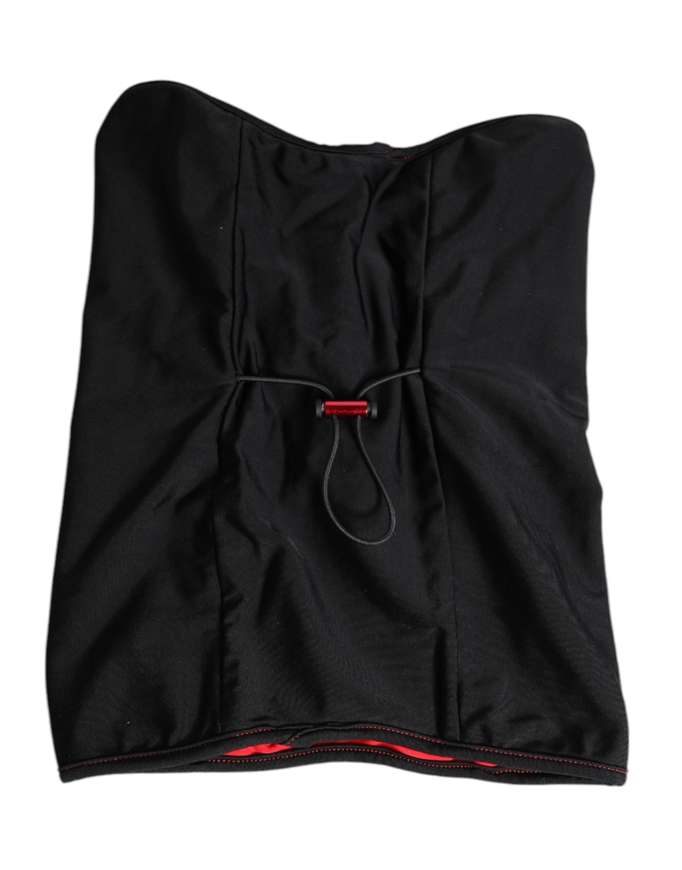 Dolce &amp; Gabbana Zwarte Nylon Gebreide Nekwarmer Balaclava Sjaal