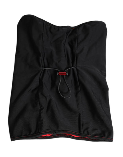 Dolce &amp; Gabbana Zwarte Nylon Gebreide Nekwarmer Balaclava Sjaal