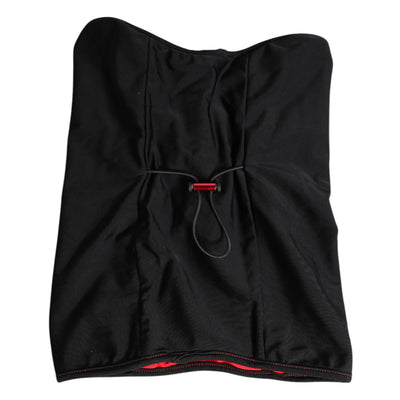 Dolce &amp; Gabbana Zwarte Nylon Gebreide Nekwarmer Balaclava Sjaal