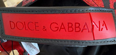 Dolce & Gabbana Red Leopard DG Logo 6 Panels Baseball Cap