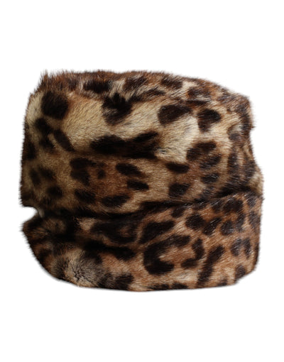 Bob Dolce &amp; Gabbana en fausse fourrure léopard marron pour femme