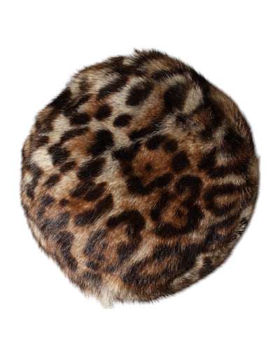 Bob Dolce &amp; Gabbana en fausse fourrure léopard marron pour femme