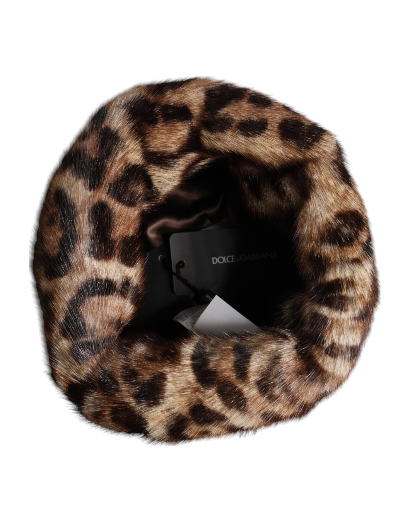 Bob Dolce &amp; Gabbana en fausse fourrure léopard marron pour femme