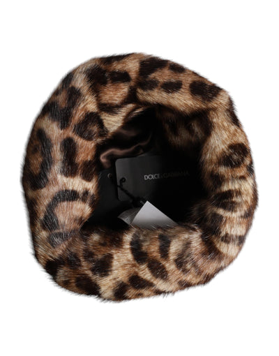 Bob Dolce &amp; Gabbana en fausse fourrure léopard marron pour femme