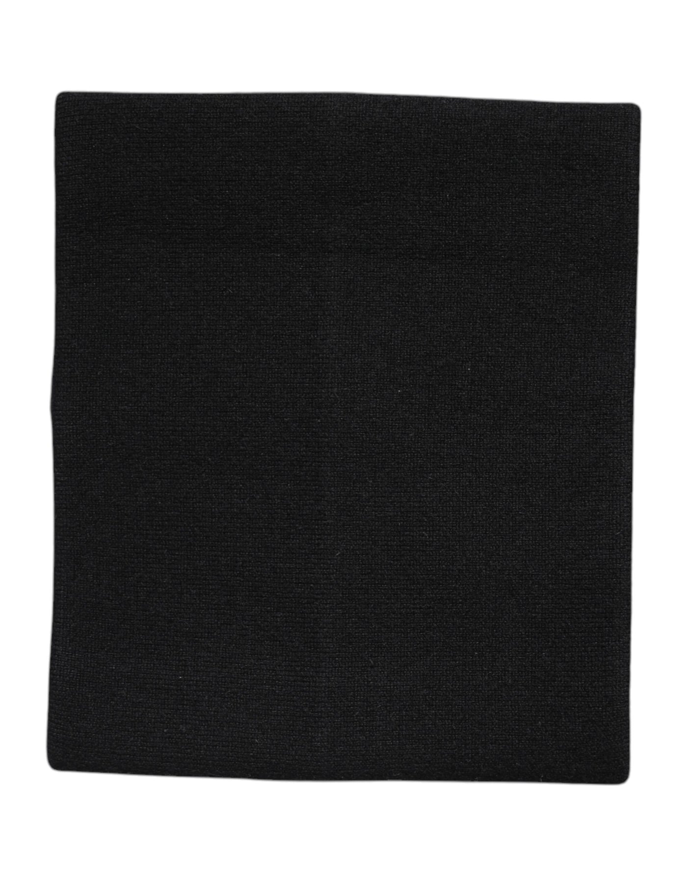 Dolce &amp; Gabbana Zwarte Kasjmier Gebreide Nekwarmer Foulard Sjaal